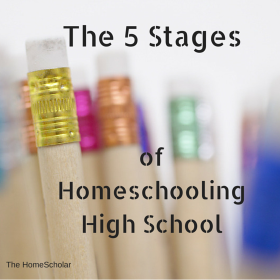 stages of homeschooling high school