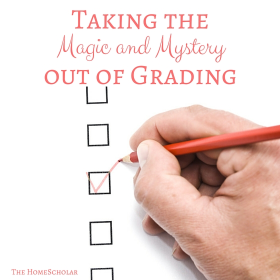 taking the magic and mystery out of grading